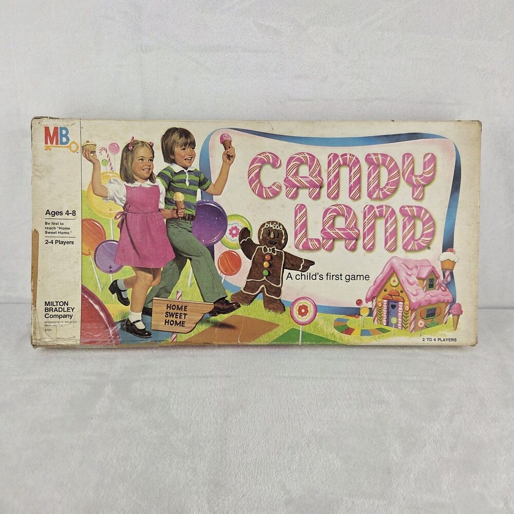 Vintage 1978 Candy Land Board Game Milton Bradley 4700 100% Complete